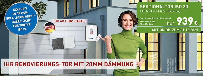 Aktionen / Herbstaktion 2021 Garagen-Sektionaltore ISO 20 - Novoferm Aktionen / Herbstaktion 2021 Garagen-Sektionaltore ISO 20 - Novoferm