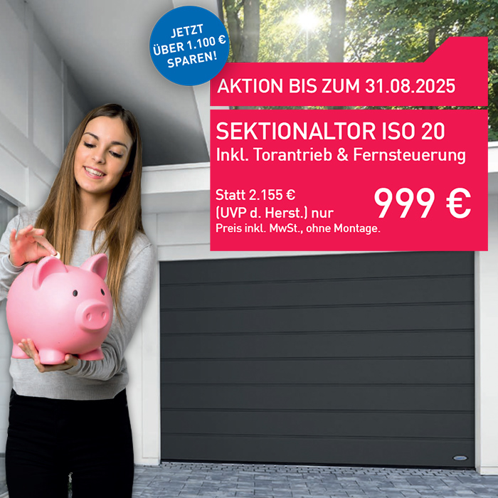 Novoferm Garagentoraktion ISO 20 - 2025 Bild Novoferm Garagentoraktion ISO 20 - 2025